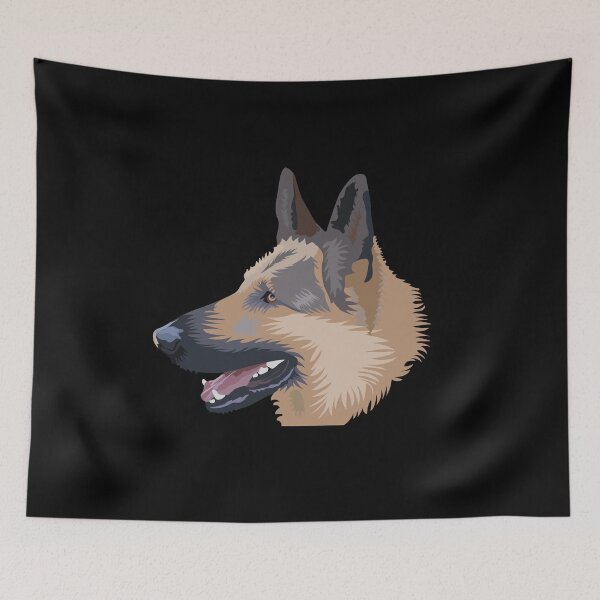 Item preview, German Shepherd dog portrait designed and sold by Gerald Waters.