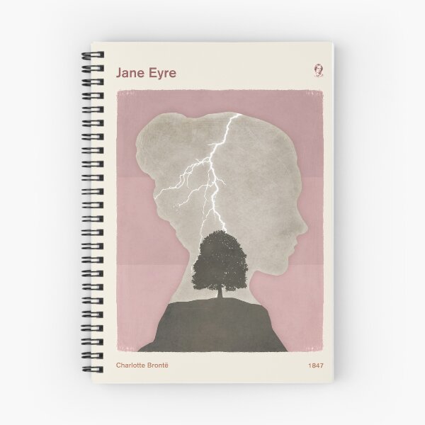 Item preview, Jane Eyre, Charlotte Brontë Literary Art for Book Lovers designed and sold by RedHillPrints.