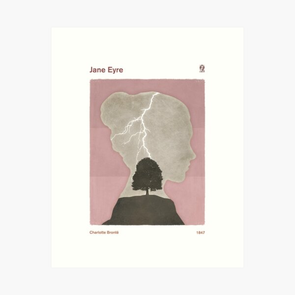 Charlotte Brontë "Jane Eyre", Art Print