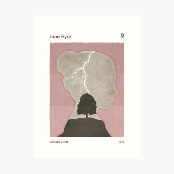 Charlotte Brontë "Jane Eyre", Art Print