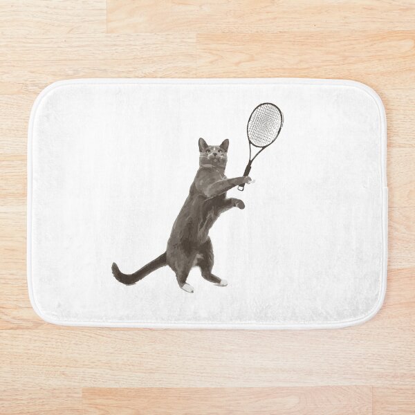 Artikelvorschau, Katze spielt Tennis entworfen und verkauft von AkraidaxDesign.