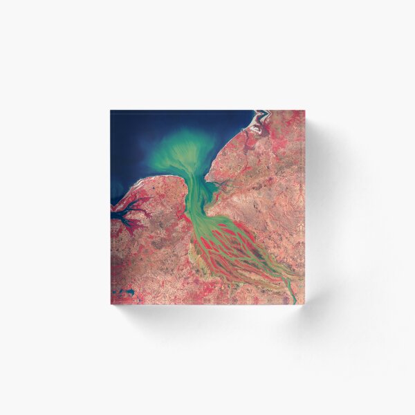 Betsiboka river estuary, Madagascar Acrylic Block