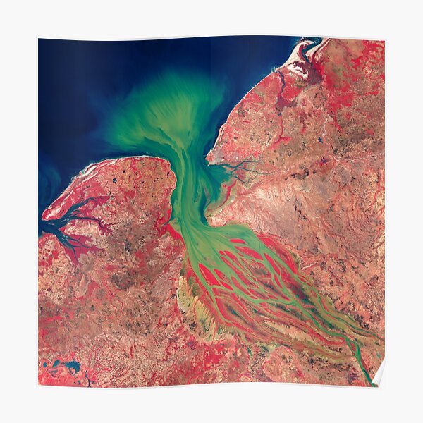 Betsiboka river estuary, Madagascar Poster