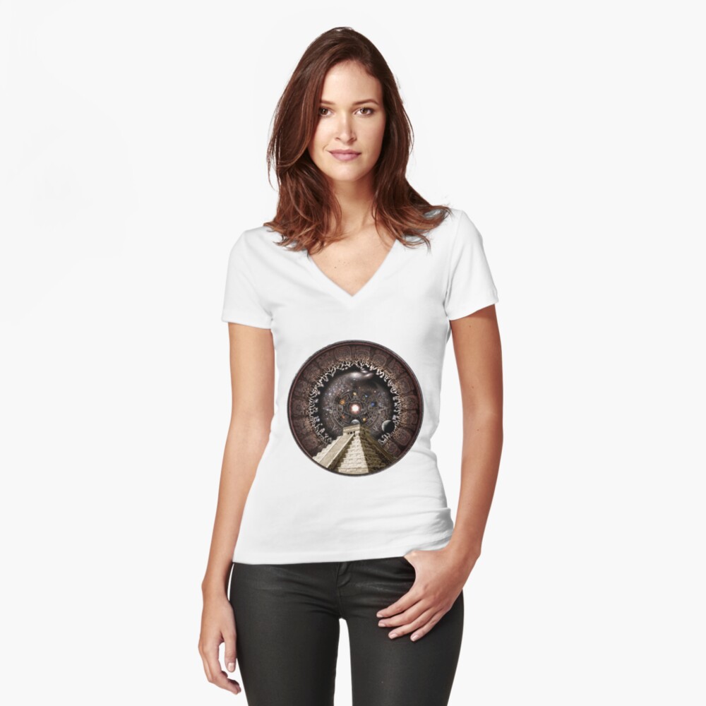 Item preview, Fitted V-Neck T-Shirt designed and sold by pablocbudassi.