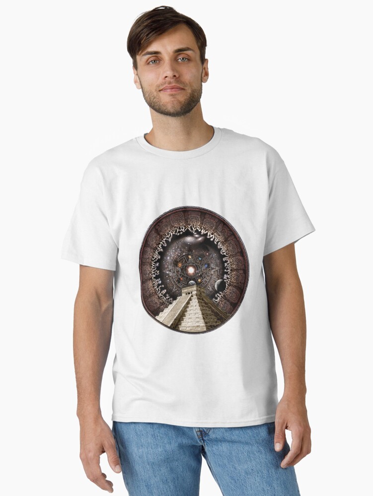 Thumbnail 1 of 7, Classic T-Shirt, Mayan Cosmovision and The Universe designed and sold by pablocbudassi.