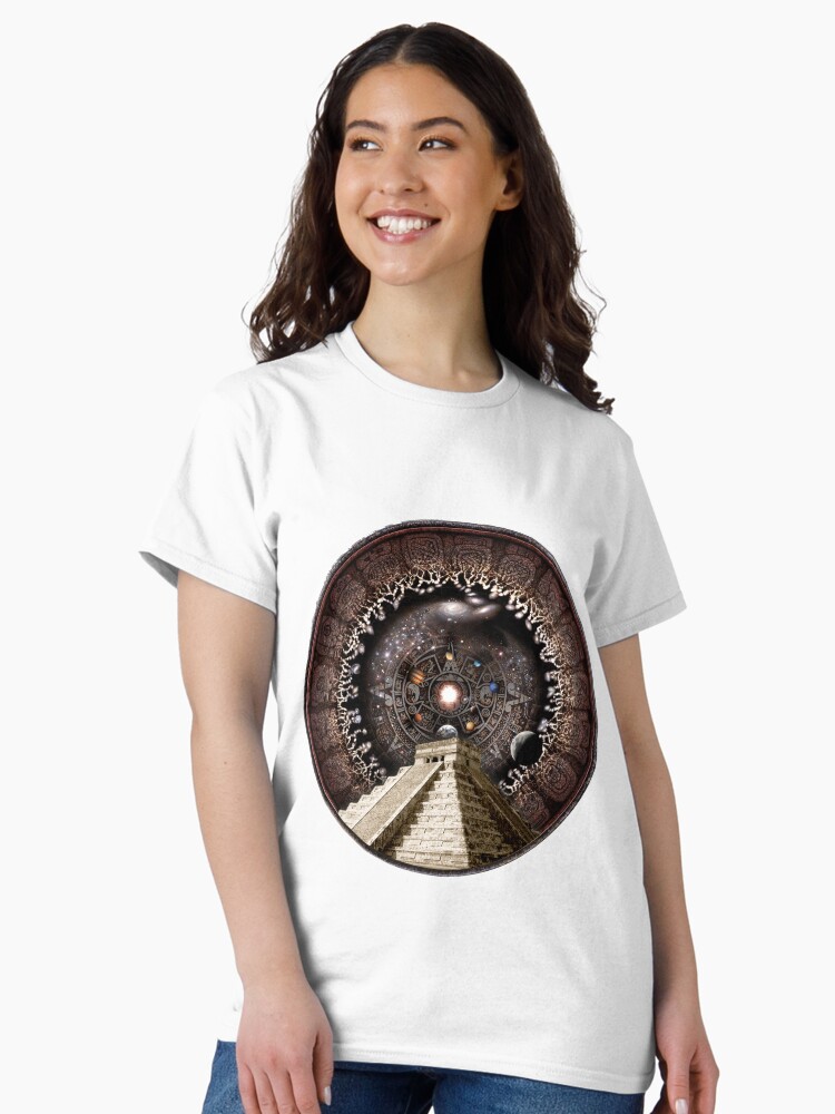 Thumbnail 2 of 7, Classic T-Shirt, Mayan Cosmovision and The Universe designed and sold by pablocbudassi.