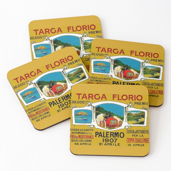 Item preview, TARGA FLORIO: Vintage Palermo Auto Racing Print designed and sold by posterbobs.
