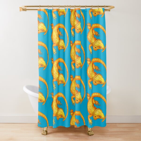 Bearded dragon Shower Curtain