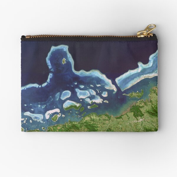 Fiji Islands reefs Zipper Pouch