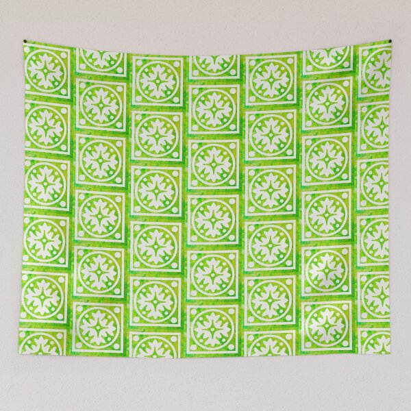 Item preview, Graphic Lime Green Tile designed and sold by PaintedbyCarol.