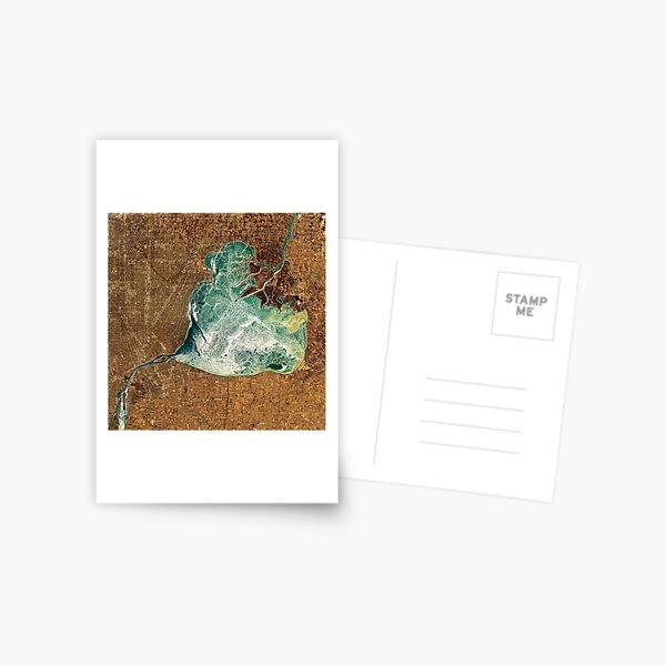 Frozen Lake St. Clair, USA, Canada Postcard