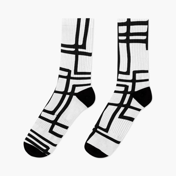 Item preview, Interlocking Black Rectangles Artistic Design designed and sold by taiche.