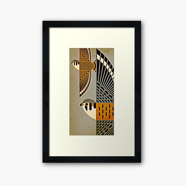 Flying American Kestrels Framed Art Print
