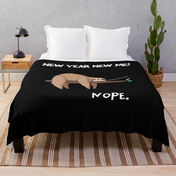 Item preview, Funny Sloth for a Lazy New Year designed and sold by HeyHoJo.