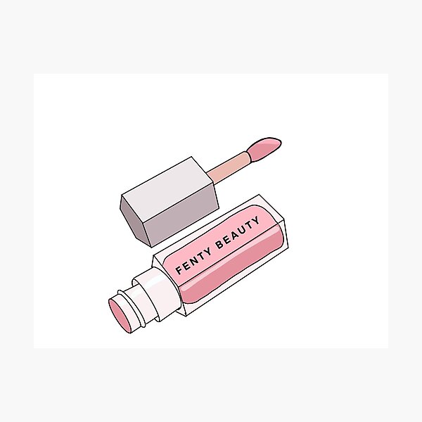 Rihanna’s Fenty Beauty Lipgloss in pink Photographic Print