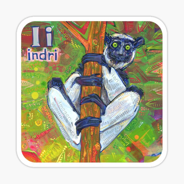 I Is for Indri - 2019 Sticker