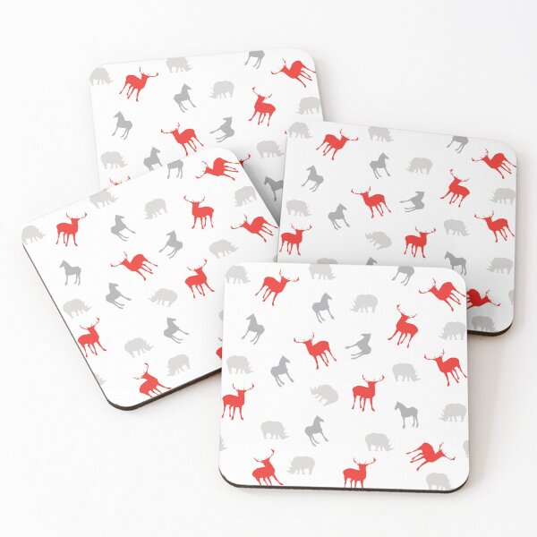 Item preview, chrismas related animals seamless pattern graphic design designed and sold by hutofdesigns.
