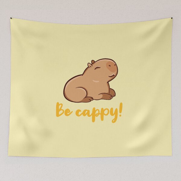 Item preview, Cute Capybara, be cappy! Like a capybara, capy designed and sold by manydoodles.