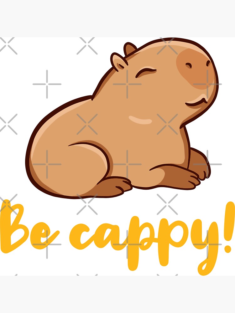 Magnet for Sale mit Süße Capybara, sei cappy! Wie ein Capybara, Capy von  manydoodles