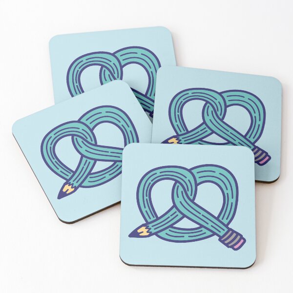 Item preview, Pretzel Pencil - Teal designed and sold by MOREDANKMEMES.