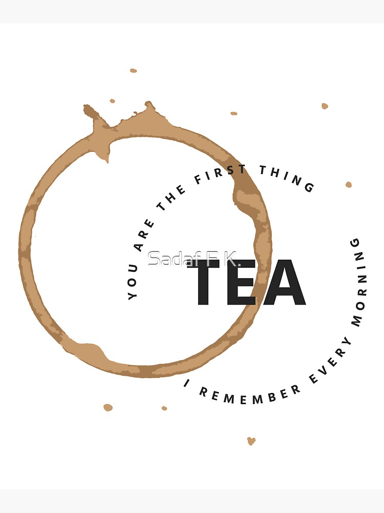 Thumbnail 5 of 5, Tote Bag, TEA Funny Quote Simple Typography Print Design designed and sold by sadaffk.