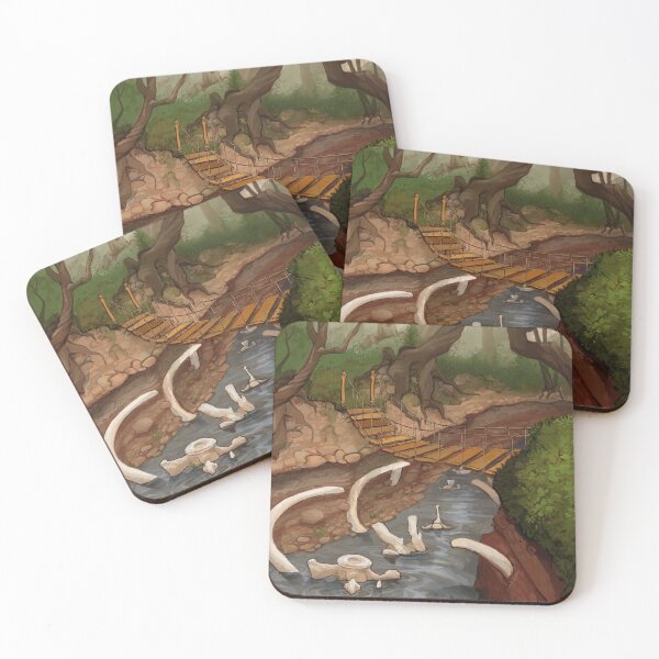 Item preview, Whalebone in river with rope bridge  designed and sold by nepotune.