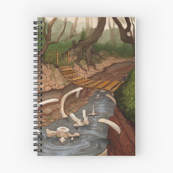 Item preview, Whalebone in river with rope bridge  designed and sold by nepotune.