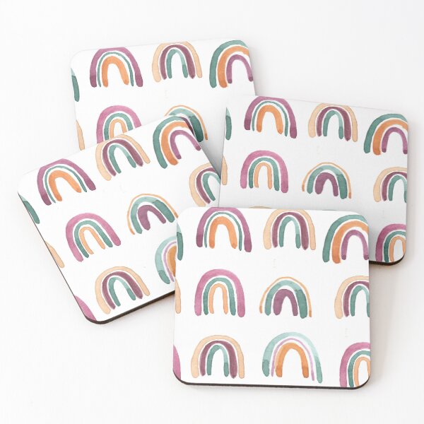 Item preview, Earthy Watercolour Abstract Rainbow Pattern  designed and sold by Kova  Rose.