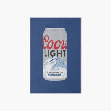Coors Light Can Art Board Print