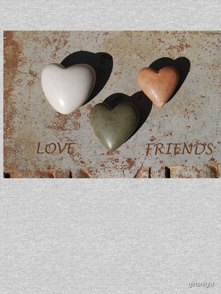 Thumbnail 3 of 3, Fitted T-Shirt, Love Your Friends designed and sold by girlsnight.