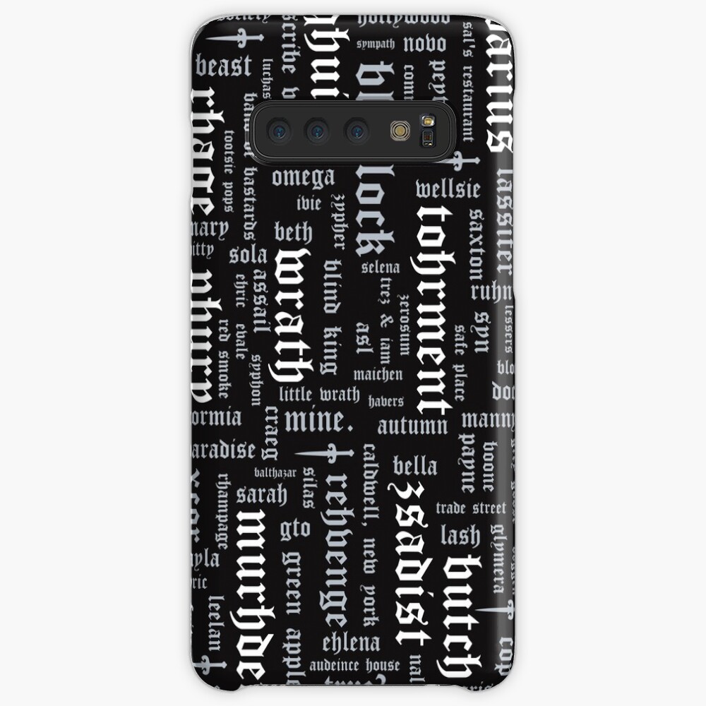 Copy of Black Dagger Brotherhood Word Cloud - Portrait Orientation Case & Skin for Samsung Galaxy