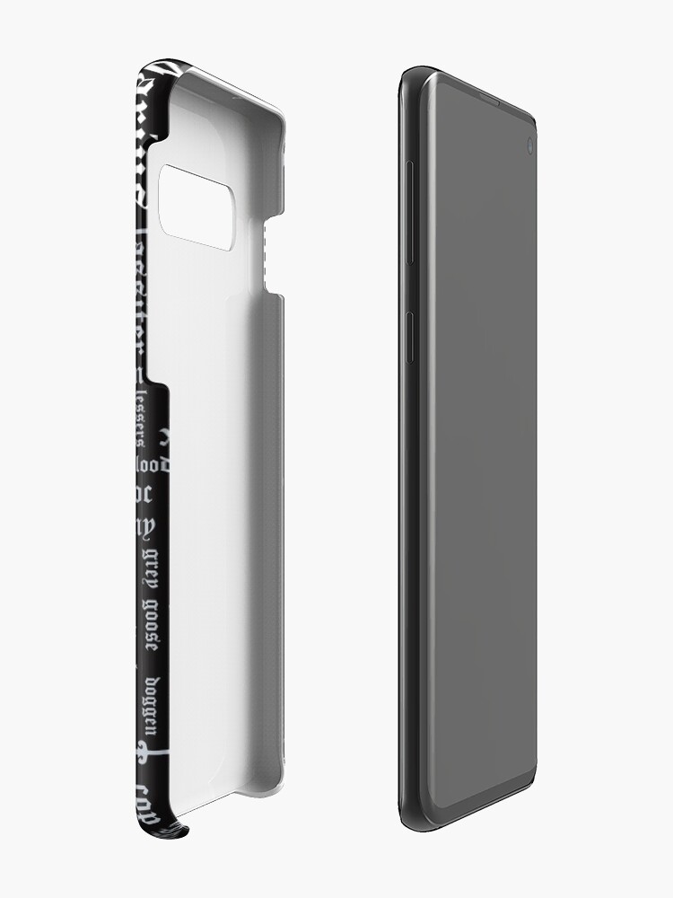 Alternate view of Copy of Black Dagger Brotherhood Word Cloud - Portrait Orientation Case & Skin for Samsung Galaxy