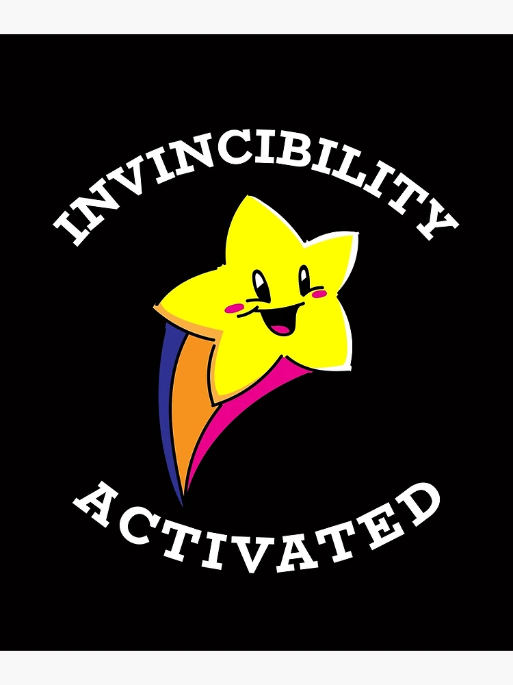 Thumbnail 3 of 3, Poster, Invincibility Activated designed and sold by playerpup.