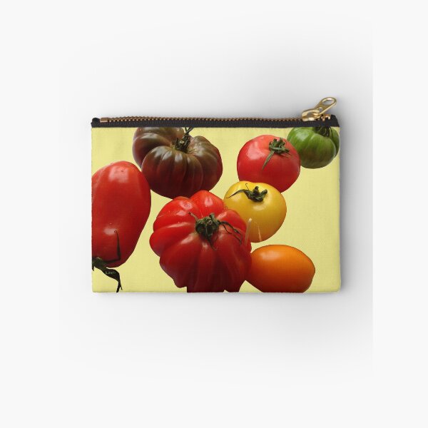 Item preview, Seven varieties of tomatoes on iris yellow background designed and sold by AHELENE.