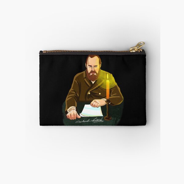 Item preview, Dostoevsky in Candlelight Portrait with Autograph   designed and sold by dostoevskyme.