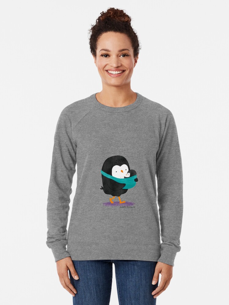 Alternate view of Penguin Dad and Baby Penguin Lightweight Sweatshirt