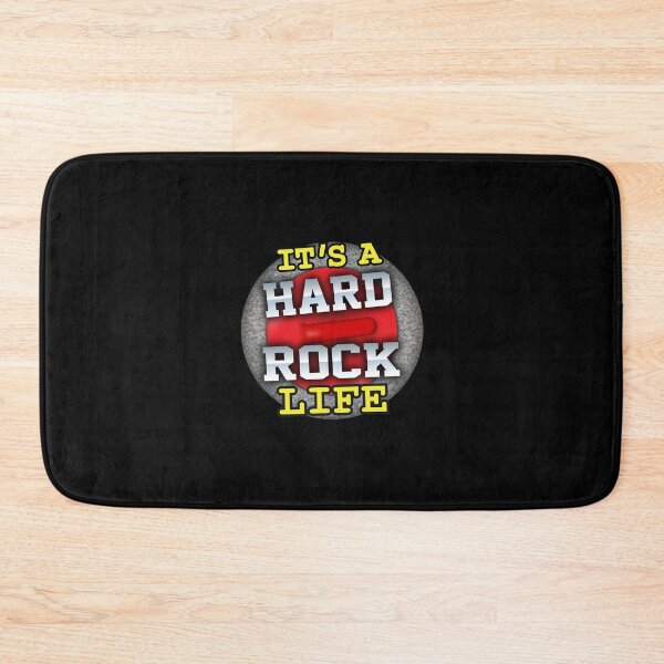 Item preview, 'It's A Hard Rock Life' (Black ALT1) designed and sold by The Button Gal.