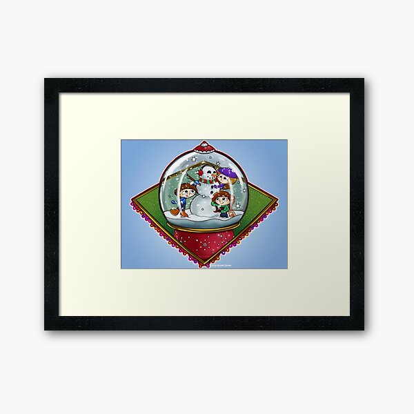 Let's Build a Snowman Framed Art Print