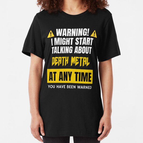 Death Metal Gift for Metalhead Slim Fit T-Shirt