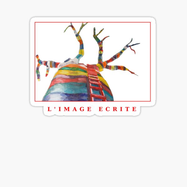 Limageecrite Baobab multicolored tree Sticker