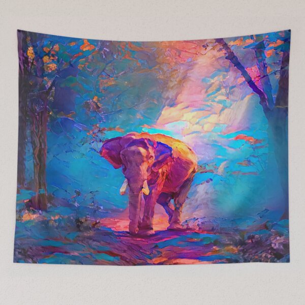 Item preview, Elephant of the Sunset designed and sold by Alyxandre.