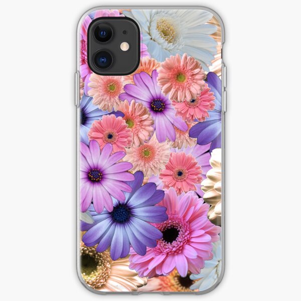 Gerbera Daisy Flower Collage iPhone Soft Case