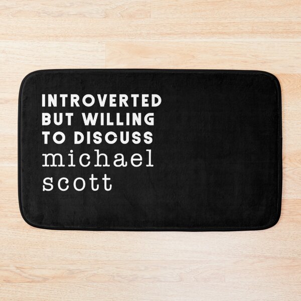 Item preview, introverted but willing to discuss Michael Scott designed and sold by DataDumb.