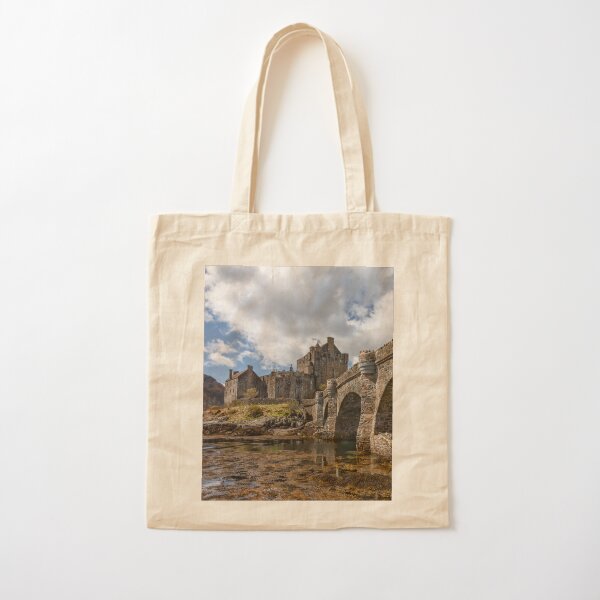 Eilean Donan Castle and Bridge Loch Duich Scotland Cotton Tote Bag