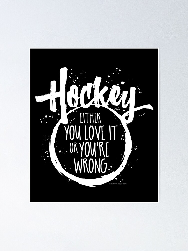 Voorlopige naam wastafel helikopter Love Hockey" Poster by eBrushDesign | Redbubble