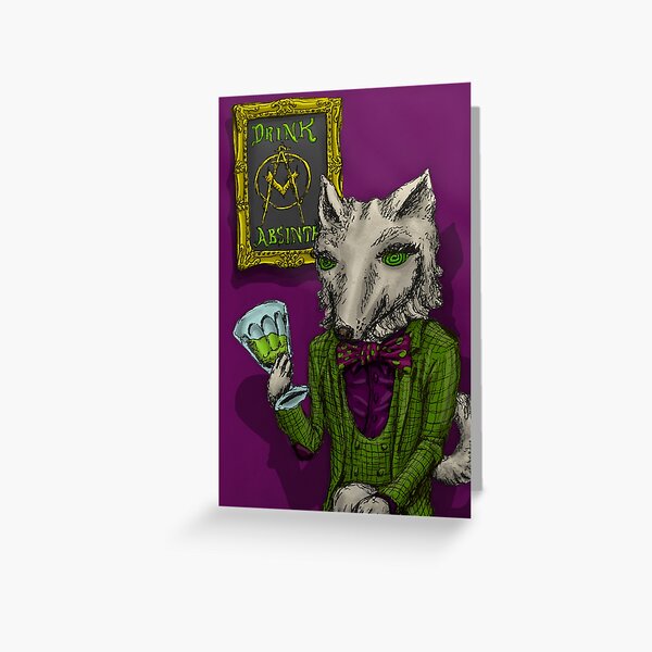 Absinthe Minded's Mascot Furrie Antoinette Greeting Card