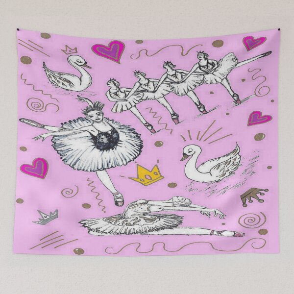Item preview, MY SWAN LAKE PINK designed and sold by MELTBBROSE.