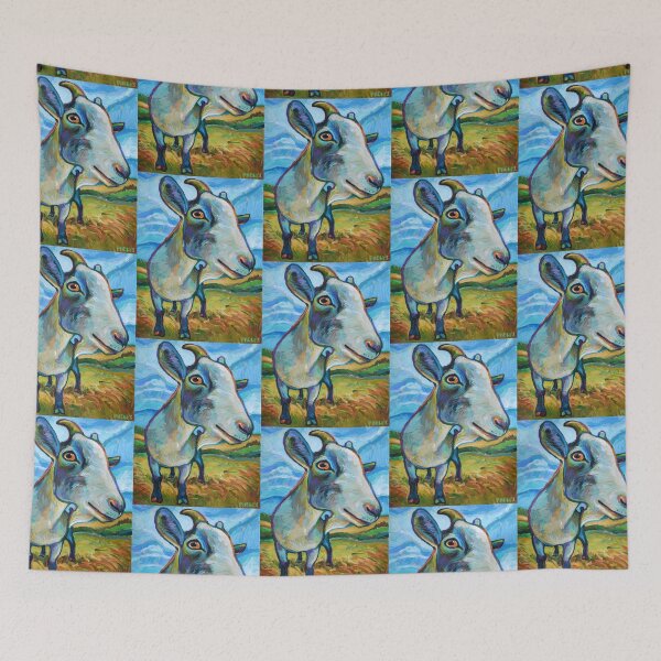 Item preview, Goat Painting called Van Goat designed and sold by RobertPhelpsArt.