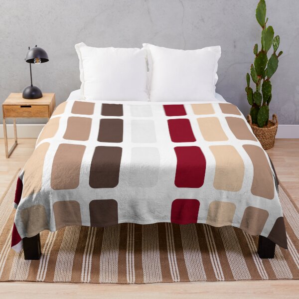Artikel-Vorschau von Rot und Brown-Rechteckfarbblock-Chic, designt und verkauft von kristinedesigns.
