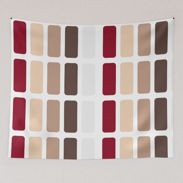 Item preview, Red and Brown Rectangles color block chic designed and sold by kristinedesigns.